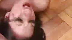 BRUNETTE FACEFUCKED AND ABUSED