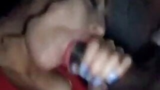 Amateur brunette Deepthroat BBC
